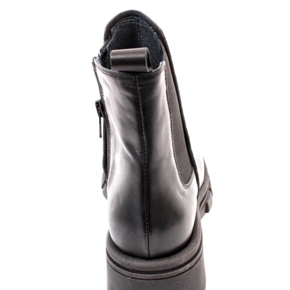 Vernissage 73927 Black Leather Zip-Up Ankle Boots - Picture 5 of 8